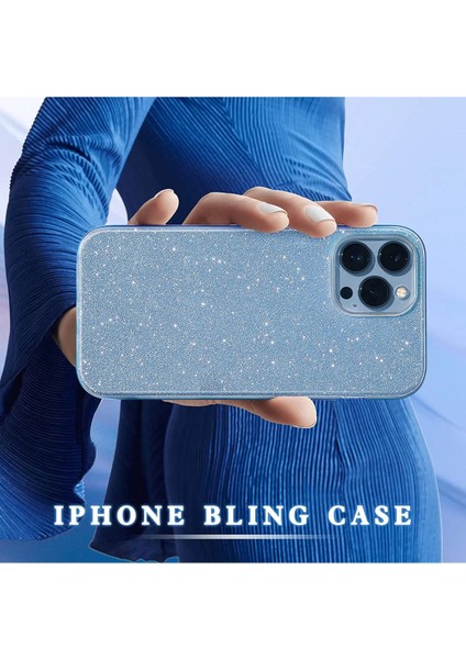 Apple iPhone 13 Pro Max Kılıf Parlak Simli Muhteşem Görünüm, Sert ve Dayanıklı