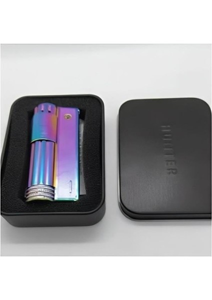 Kişiye Özel Turbo Benzinli Metal Muhtar Gökkuşağı Çakmağı