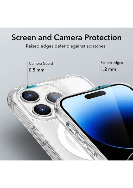 Halolock'lu Hibrit Manyetik Kılıf, Iphone 14 Pro Max Uyumlu Magsafe Dayanıklı Askeri Sınıf Koruma