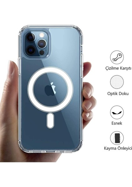 Halolock'lu Hibrit Manyetik Kılıf, Iphone 14 Pro Max Uyumlu Magsafe Dayanıklı Askeri Sınıf Koruma