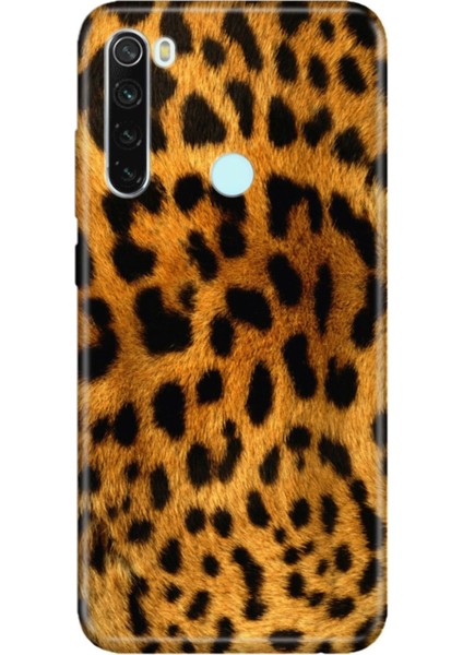 Xiaomi Redmi Note 8 Kılıf Desenli Resimli Hd Silikon Telefon Kabı Kapak - Leopar Kürk