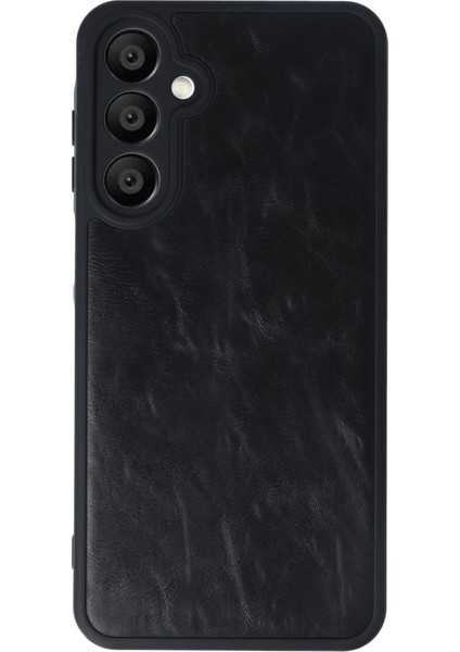 Samsung Galaxy A16 5g Kılıf Aras Deri Kapak - Siyah Svlrs