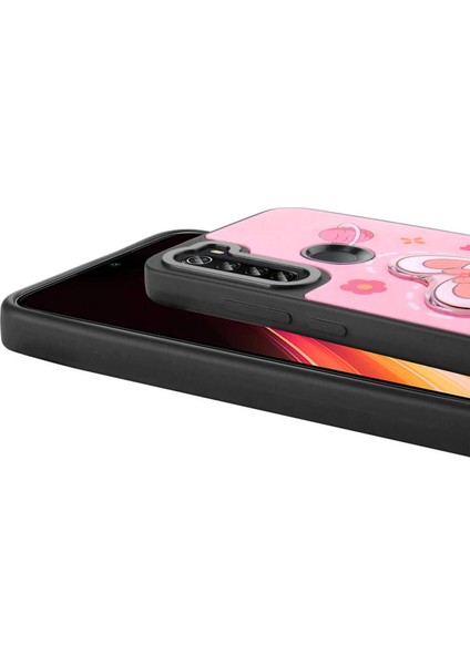 Xiaomi Redmi Note 8 Kılıf Parlayan Kabartmalı Kenarları sağlam Ikoniks Figürlü Silikon Kapak modelleri