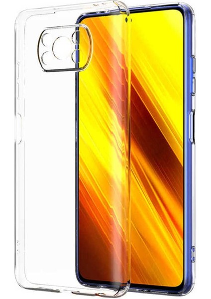 Xiaomi Poco X3 Uyumlu Kamera Lens Korumalı Süper Şeffaf Kılıf