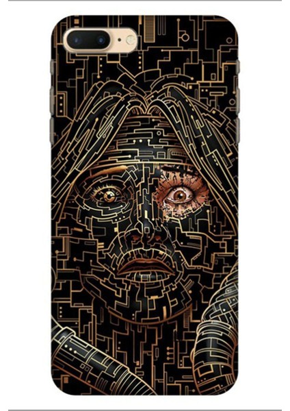 Iphone 7 Plus 8 Plus Pure Modern Desenli Silikon Kılıf Çığlık Kod