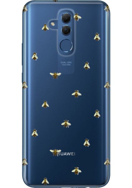 Mate 20 Lite Kılıf Colored Desenli Silikon Vız Vız Arıcık