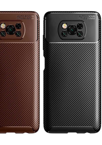 Xiaomi Poco X3 Kılıf Karbon Fiber Görünümlü Ultra Ince Carbon Case fırsatları