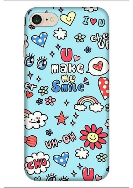 Iphone 7 8 Se 2020 Uyumlu Pure Modern Desenli Silikon Kılıf Smile
