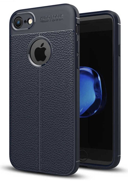 Apple iPhone 7 Uyumlu Deri Görünümlü Kılıf