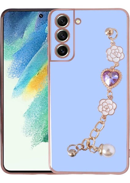 Samsung Galaxy S21 Fe Uyumlu Renkli Zincir Takı Tasarımıyla El Tutamaçlı Moda Kılıf fiyatları