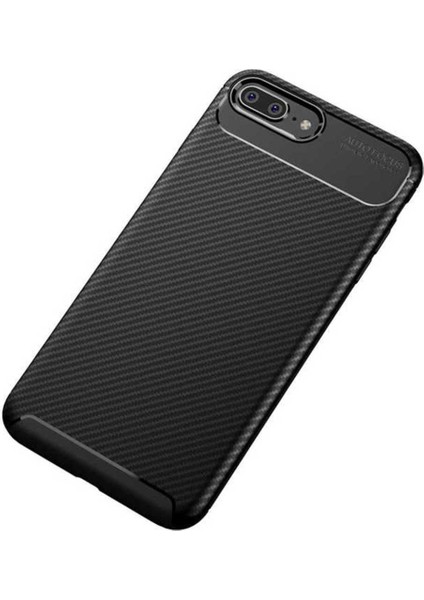 Apple iPhone 7 Plus Kılıf Karbon Fiber Görünümlü Ultra Ince Carbon Case