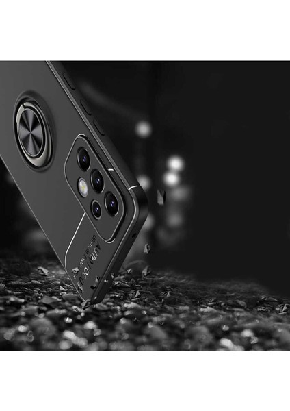 Samsung Galaxy A53 5g Kılıf Yüzüklü ve Manyetik Araç Tutuculu Tpu Silikon