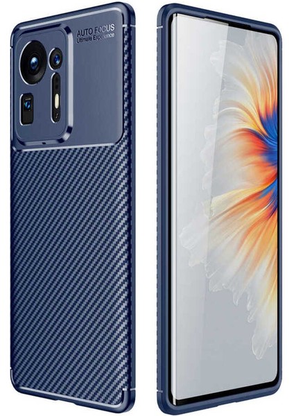 Xiaomi Mi Mix 4 Kılıf Karbon Fiber Görünümlü Ultra Ince Carbon Case