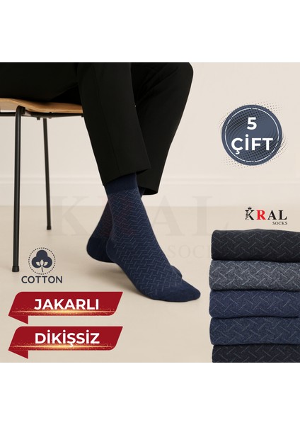 Erkek Çorap Cotton Dikişsiz Jakarlı Mevsimlik Uzun Çorap