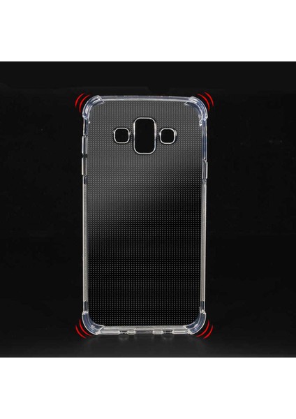 Galaxy J7 Duo Uyumlu Army Tank Koruma, Anti-Darbe Şeffaf Kılıf