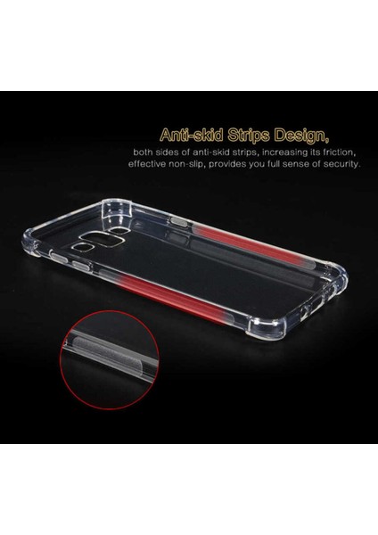 Galaxy J7 Duo Uyumlu Army Tank Koruma, Anti-Darbe Şeffaf Kılıf