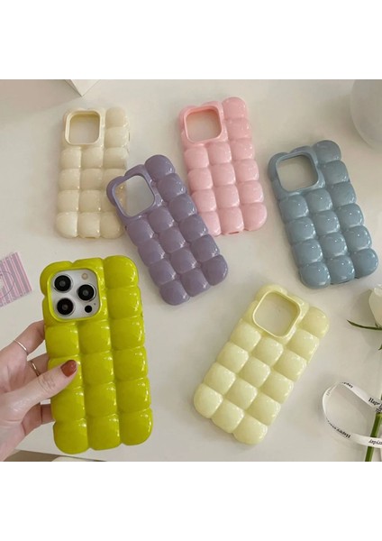 Apple iPhone 12 Uyumlu Bubble Tarz Hava Yastıklı Ultra Dayanıklı Silinebilir Kılıf