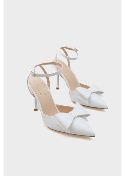 Rona Sivri Burunlu Fiyonlu Bilekten Bantlı Kadın Ayakkabı fiyatları