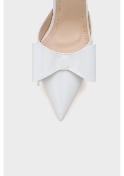 Rona Sivri Burunlu Fiyonlu Bilekten Bantlı Kadın Ayakkabı fırsatları