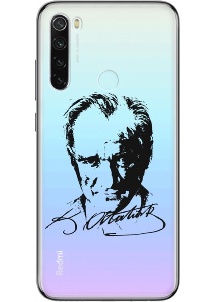 Xiaomi Redmi Note 8 Kılıf Desenli Resimli Hd Silikon Telefon Kabı Kapak - Atatürk