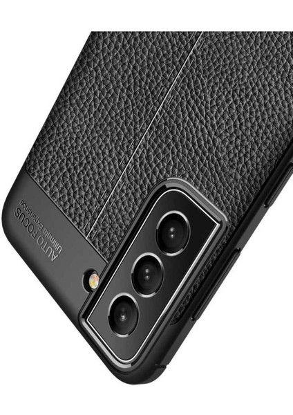 Samsung Galaxy S21 Fe Uyumlu Deri Görünümlü Kılıf