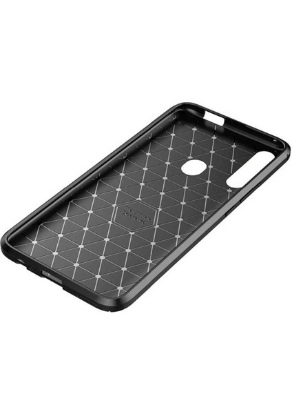 Huawei Y9 Prime 2019 Kılıf Karbon Fiber Görünümlü Ultra Ince Carbon Case