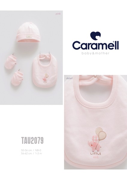 My Baby Kumsal 4lü Takım Aksesuar Eldiven Önlük Bere Soft Color 2079