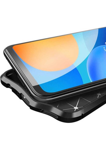 Huawei P Smart 2021 Uyumlu Deri Görünümlü Kılıf