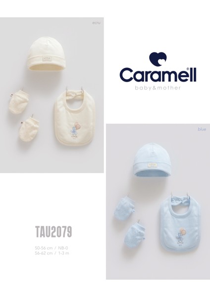 My Baby Kumsal 4lü Takım Aksesuar Eldiven Önlük Bere Soft Color 2079