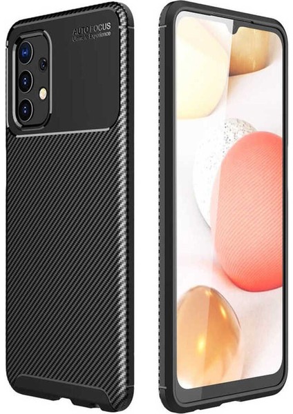 Samsung Galaxy A32 4g Kılıf Karbon Fiber Görünümlü Ultra Ince Carbon Case