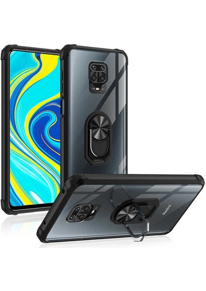 Xiaomi Redmi Note 9s / 9 Pro Kılıf Anti-Shock Darbe Önleyici Renkli Kenarlar, Metal Yüzüklü Kılıf fiyatları
