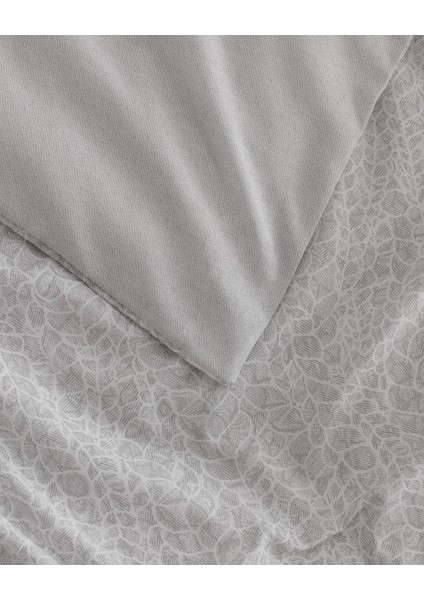 Grelot King Size Pamuklu Baskılı Nevresim Takımı - Gri