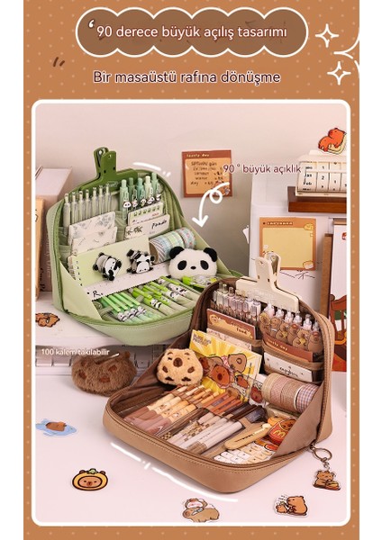 12 Katmanlı Kalem Çantası Çok Fonksiyonlu Kırtasiye Çantası (Yurt Dışından) indirimleri