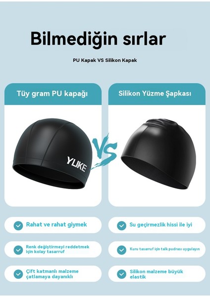 Çocuk Hd Su Geçirmez Anti Sis Yüzme Gözlükleri Yüzme Şapkası 2 Adet (Yurt Dışından) fırsatları