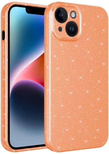 Apple iPhone 13 Pro Max Kılıf Kamera Korumalı Işıltılı Orta Sertlikte Dayanıklı ve Simli Lüks Shiny