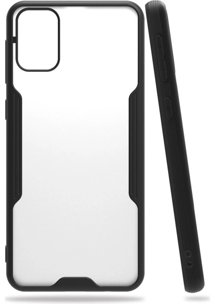 Samsung Galaxy M31 Kılıf Platin Silikon - Siyah Svlrs