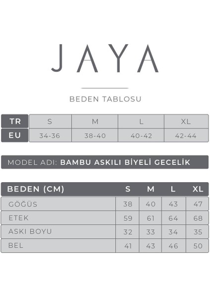 Bambu Askılı Biyeli Gecelik / Siyah