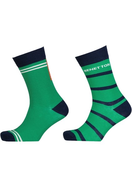 Erkek Bnt 2'li Soket Çorap - Yeşil