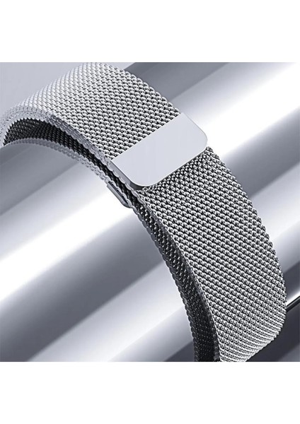 Apple Watch 10 42MM 6 7 8 9 10 Se Uyumlu 38 40 41MM Milano Metal Hasır Mıknatıslı Kordon Paslanmaz Çelik
