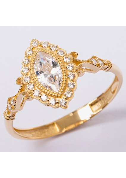 Carla 1.10 CT Mekik Pırlanta Montörü(Mekik)Taşlı Evlilik Teklifi Kadın 925 Ayar Gümüş Yüzük fırsatları