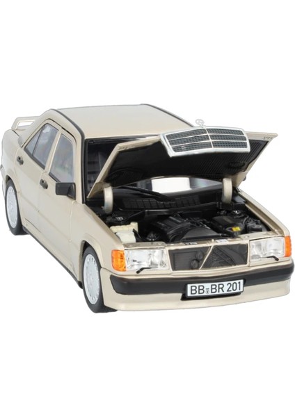 Mercedes-Benz 190E 2.3-16 1984 Smoky Silver 1:18 Diecast Model Araç modelleri