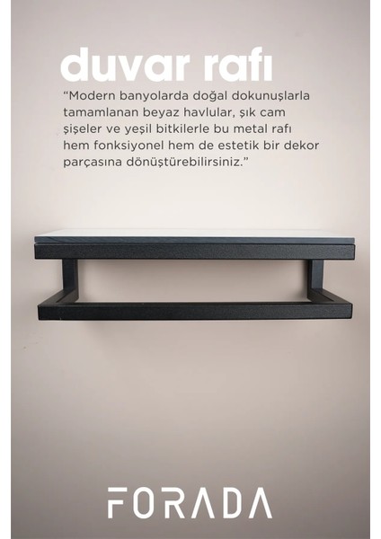 Metal Düzenleyici Havluluk Banyo Duvar Rafı Siyah fırsatları