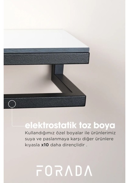 Metal Düzenleyici Havluluk Banyo Duvar Rafı Siyah modelleri