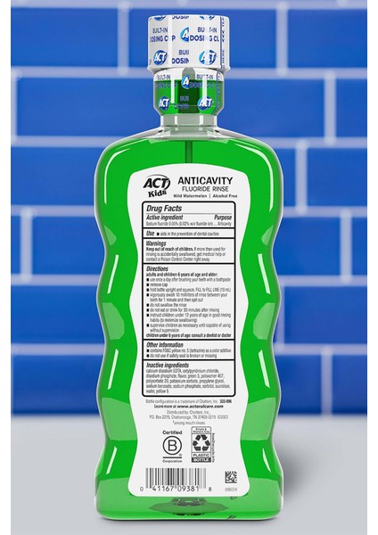 Kids Wild Watermelon Çocuklar Için Ağız Bakım Suyu 500ML fiyatları
