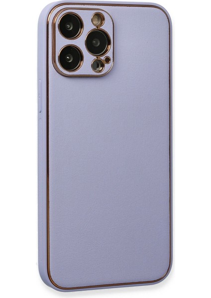 Iphone 13 Pro Kılıf Coco Deri Silikon Kapak - Açık Lila Svlrs modelleri