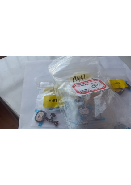 Parmak Izi Okuyucu Flex Samsung Galaxy M31 - SM-M315F Parmak Izi Okuyucu Flex Mavi/siyah