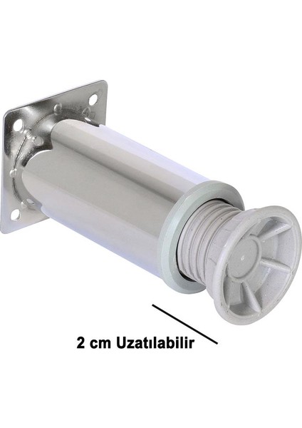 Mobilya Masa Puf Tv Ünitesi Ayağı Ayarlanabilir Metal Ayak 10 cm modelleri