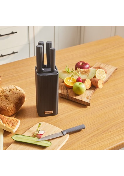 Massimo Line 6 Parça Bıçak Seti Antrasit