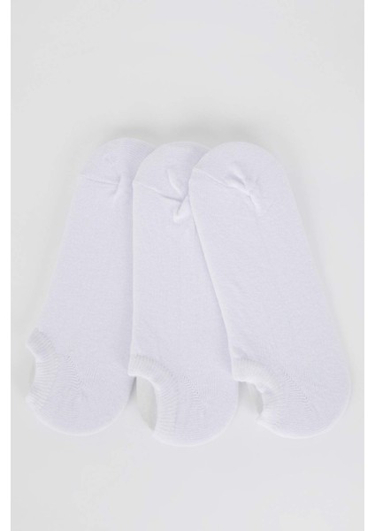 Kadın Pamuklu 3'lü Sneaker Çorap K5974AZNS