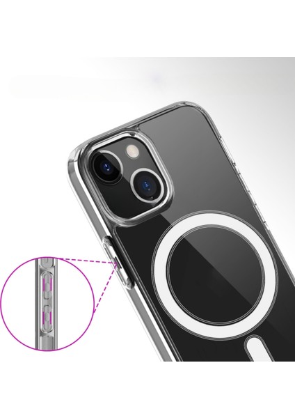 Apple iPhone 13 Uyumlu Magsafe Kamera Korumalı Arka Koruma Kılıf